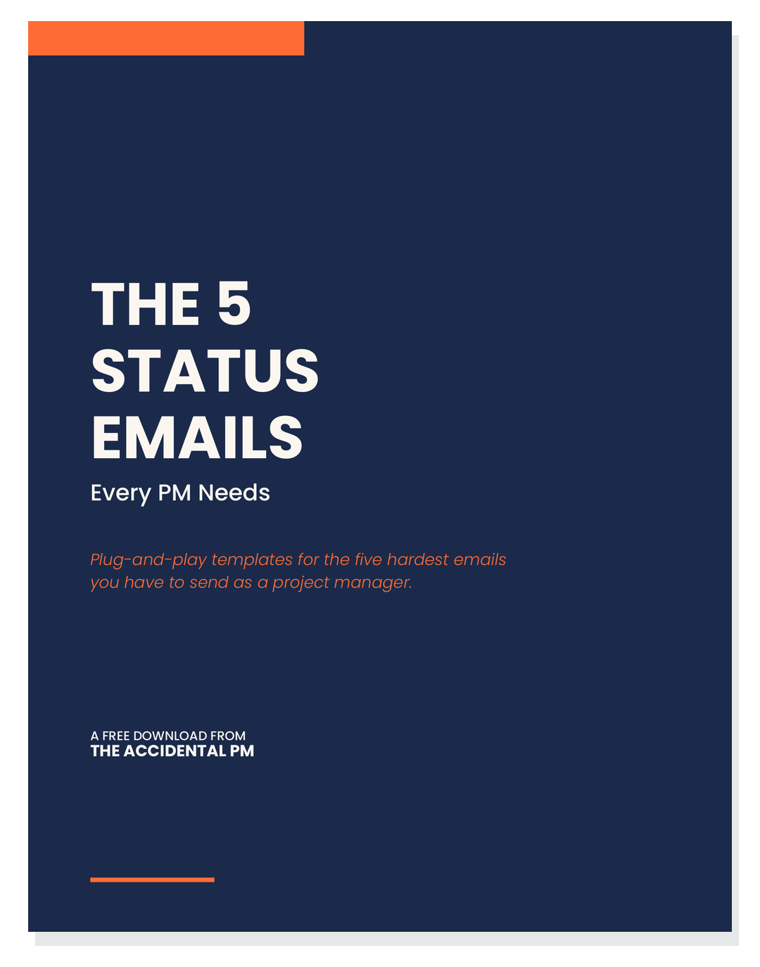 Cover of The 5 Status Emails Every PM Needs — free PDF