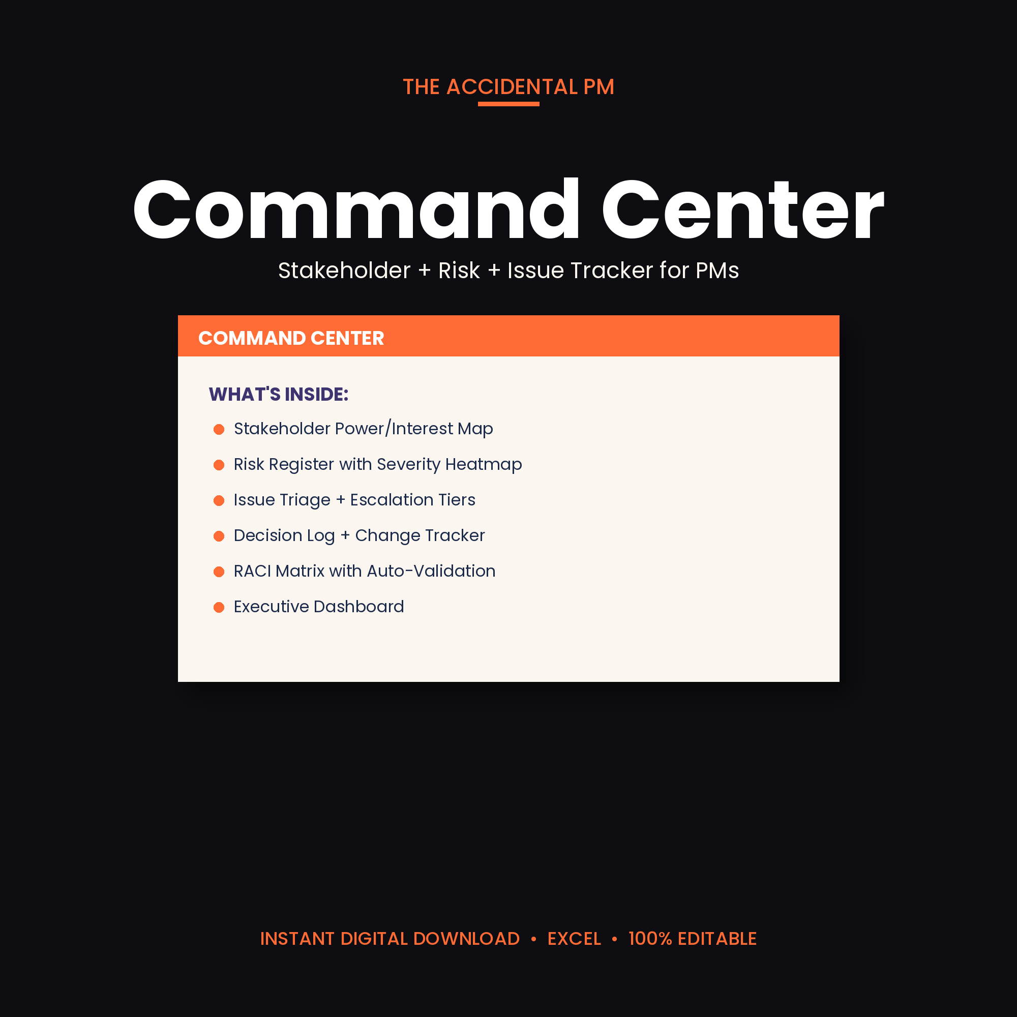The Command Center workbook
