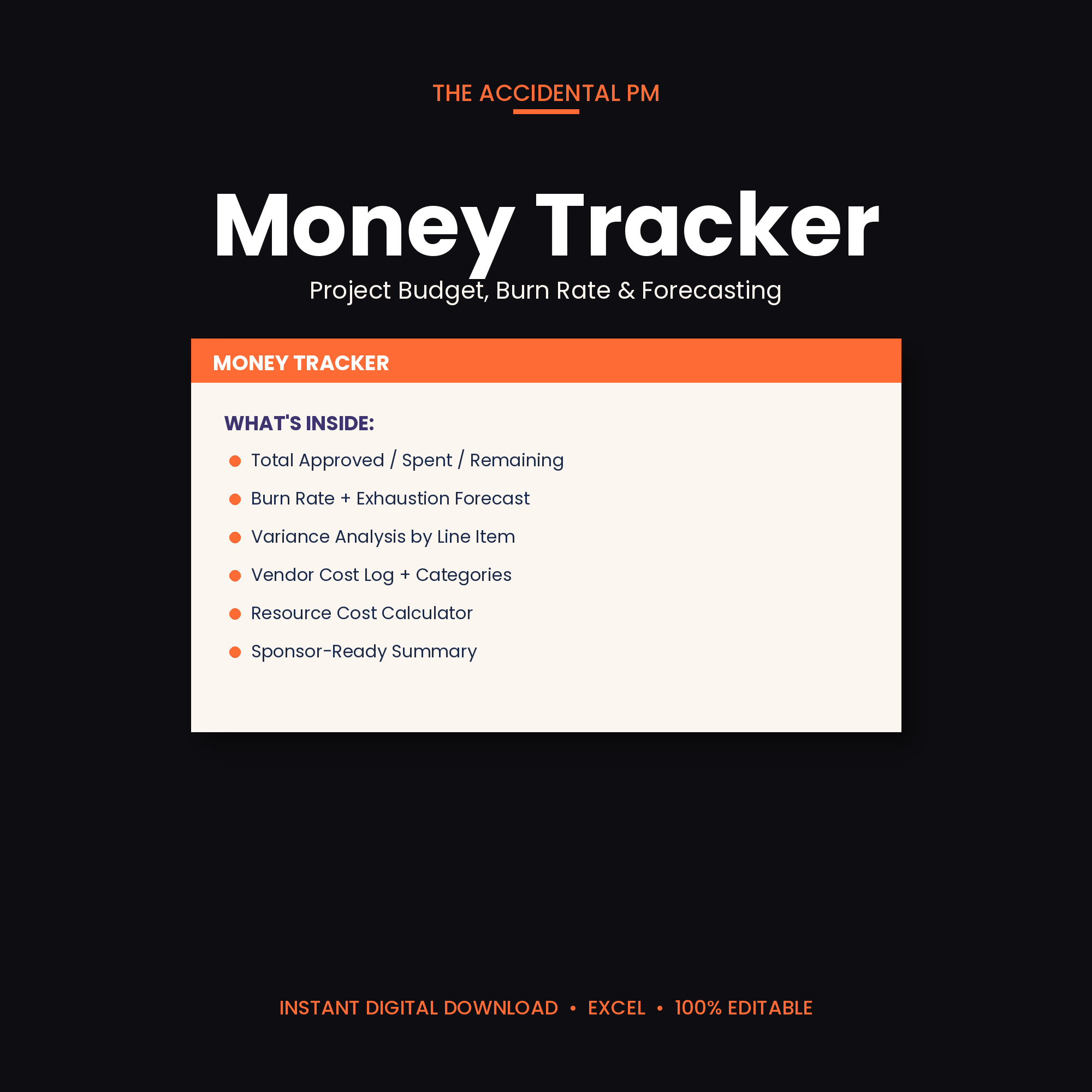 The Money Tracker workbook