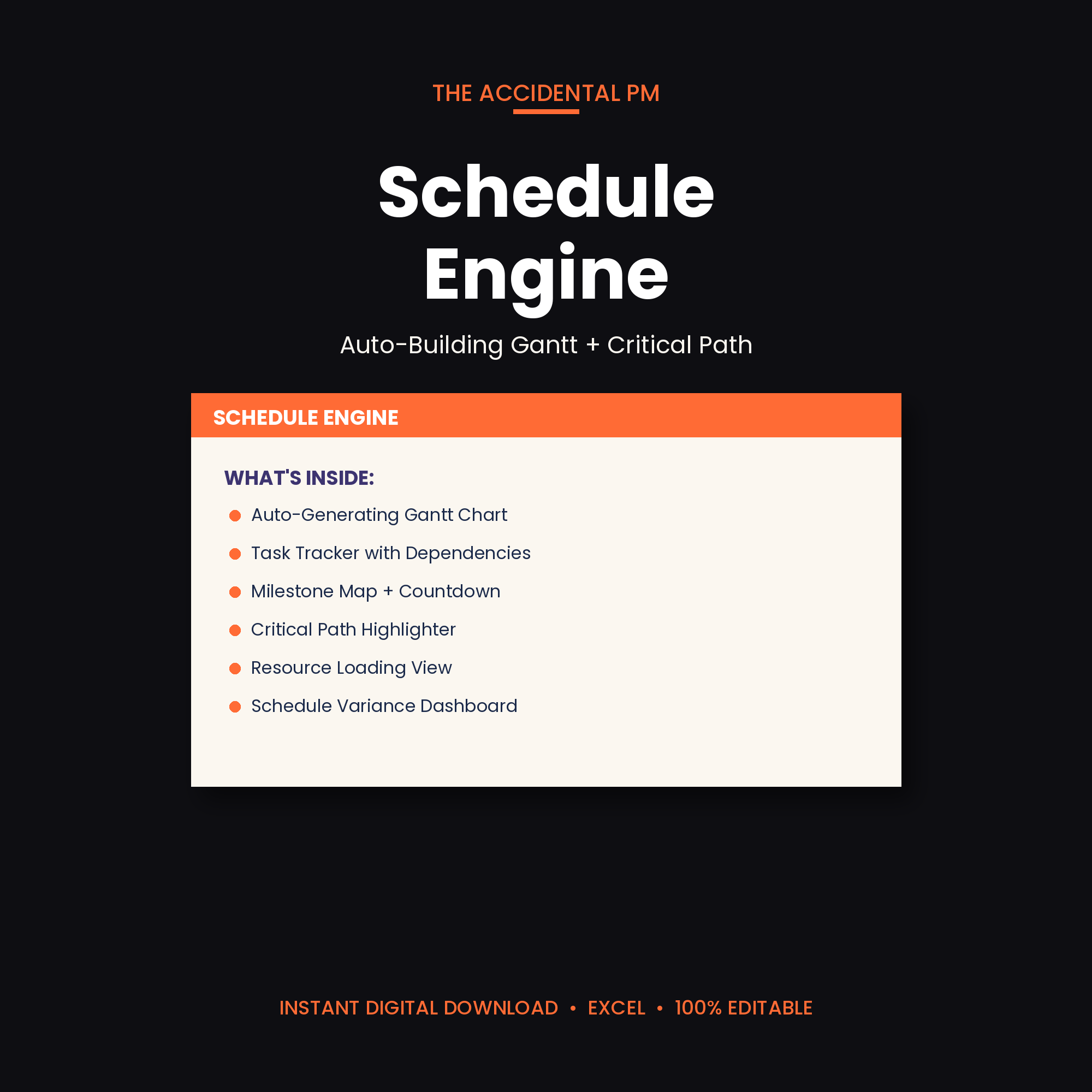 The Schedule Engine workbook