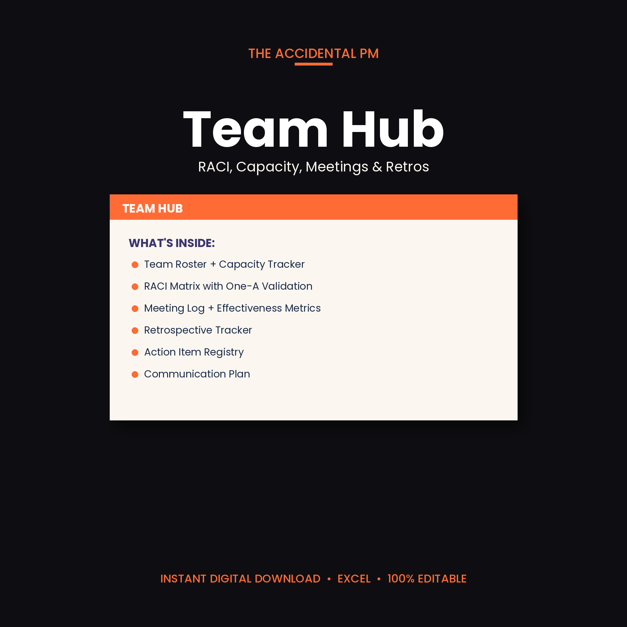 The Team Hub workbook